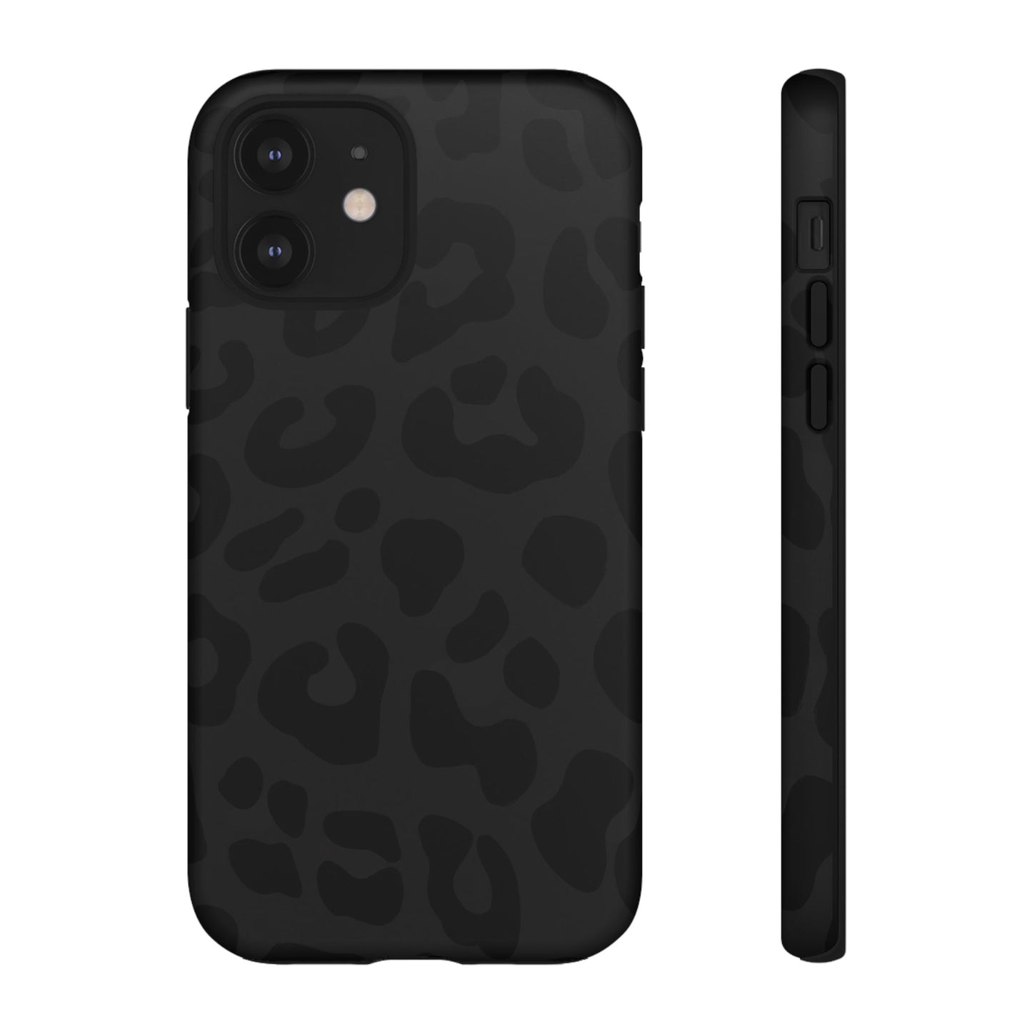 Black Leopard Phone Case | Matte & Glossy Tough Protective iPhone Case