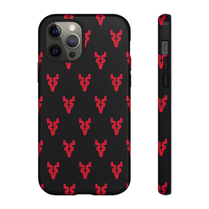 Mazatlán Bull Phone Case – Black Red Streetwear Tough Shockproof Cover