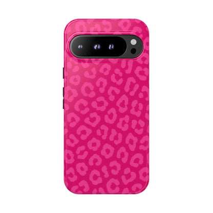 Hot Pink Leopard Phone Case – Bold Coquette Aesthetic Tough Case