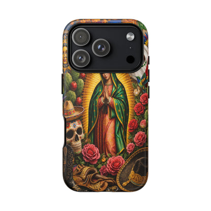 Virgen de Guadalupe Phone Case Mexican Floral iPhone Samsung Pixel Case
