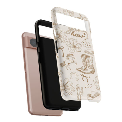 Western Cowgirl Phone Case for iPhone Samsung Galaxy Pixel Tough Case