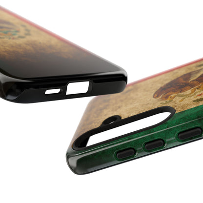 Vintage Mexico Flag Phone Case – Mexican Pride Grunge Flag Aesthetic Tough Case