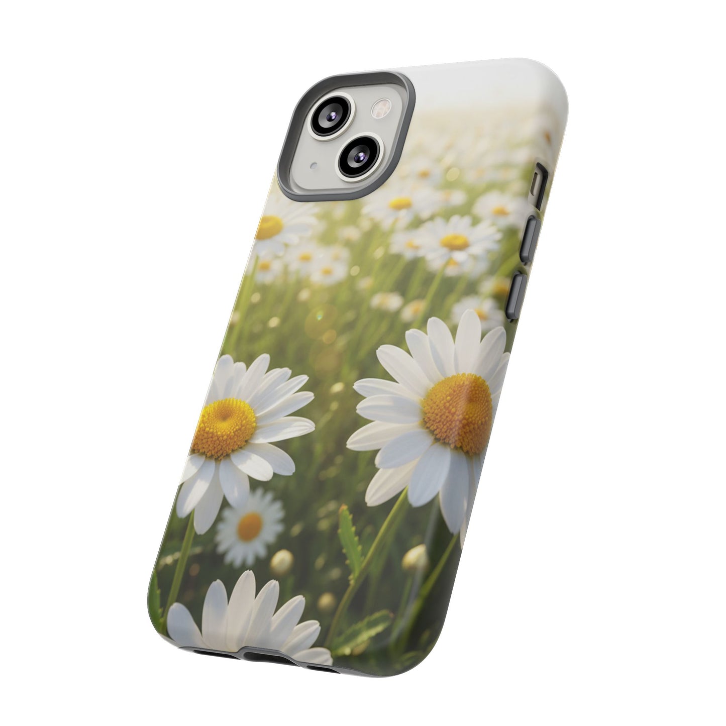 Daisy Phone Case – Floral Spring Field Tough Protective Case (iPhone, Samsung, Pixel)