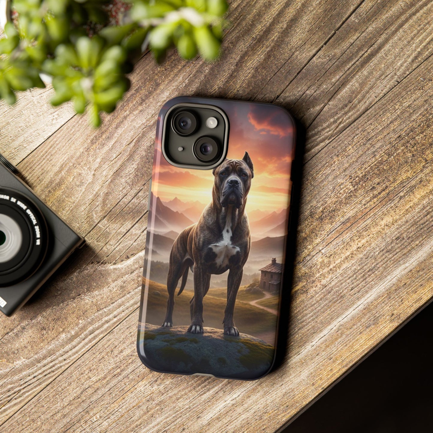 Cane Corso Phone Case – Guard Dog Sunset Tough Case (iPhone, Samsung, Pixel) | Dog Lover Gift