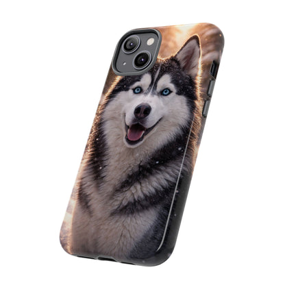 Siberian Husky Tough Phone Case | Blue Eyes Dog Cover Protective iPhone Case