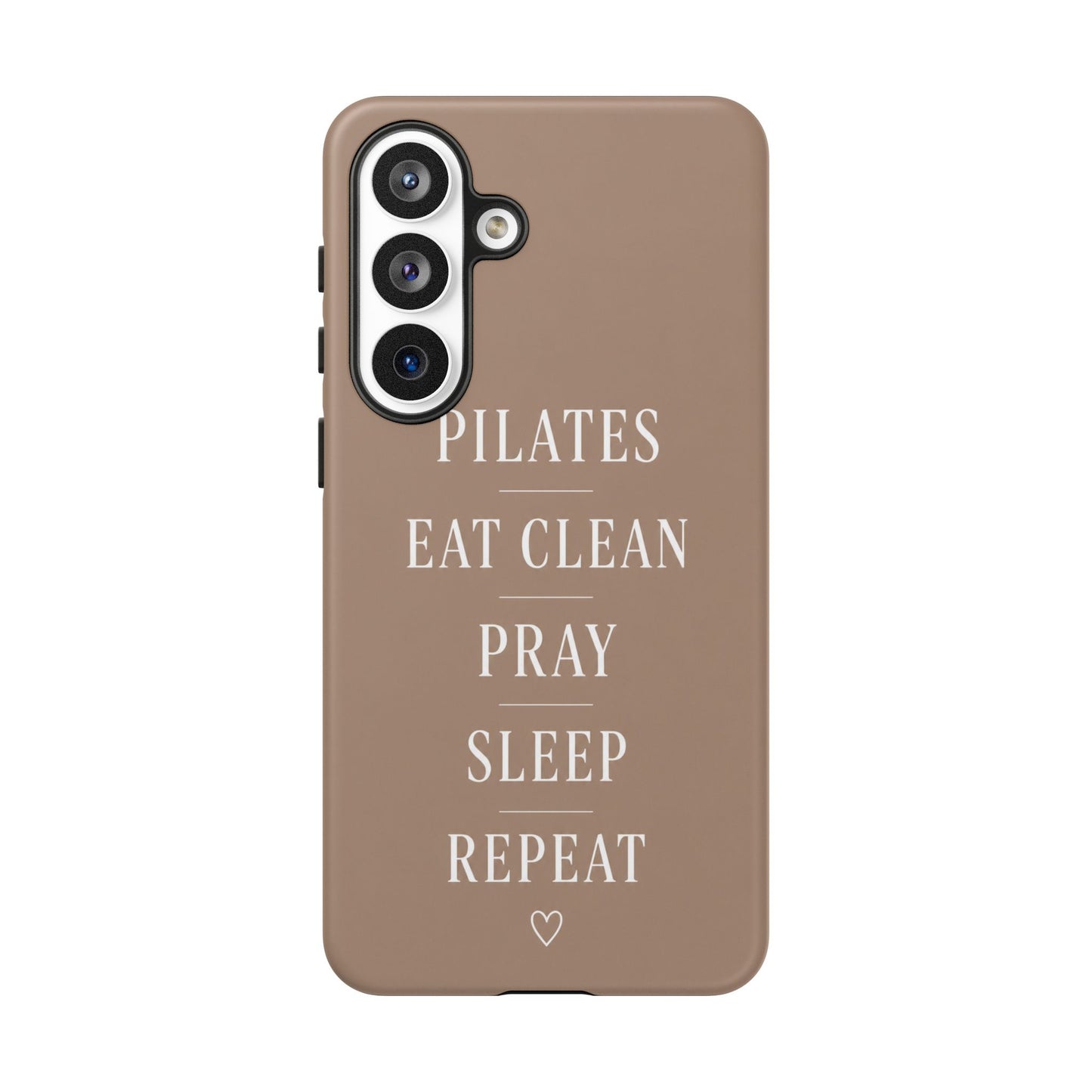 Pilates Phone Case | Eat Clean Pray Sleep Repeat Aesthetic | Wellness Girl Gift