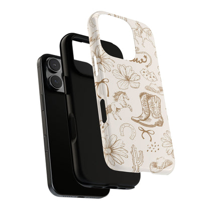 Western Cowgirl Phone Case for iPhone Samsung Galaxy Pixel Tough Case