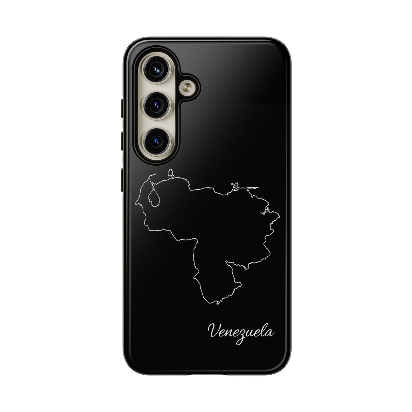 Venezuela Outline Phone Case – Minimal Country Map Tough Case (iPhone, Samsung, Pixel)