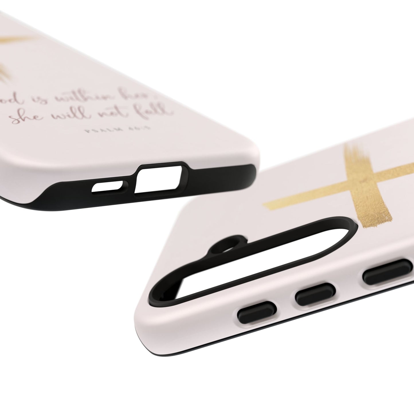 Psalm 46:5 God Is Within Her Christian Cross Phone Case Faith Gift