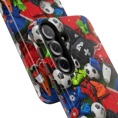 Soccer Ball Pattern Phone Case – Sports Fan Tough Protective Game Day Case