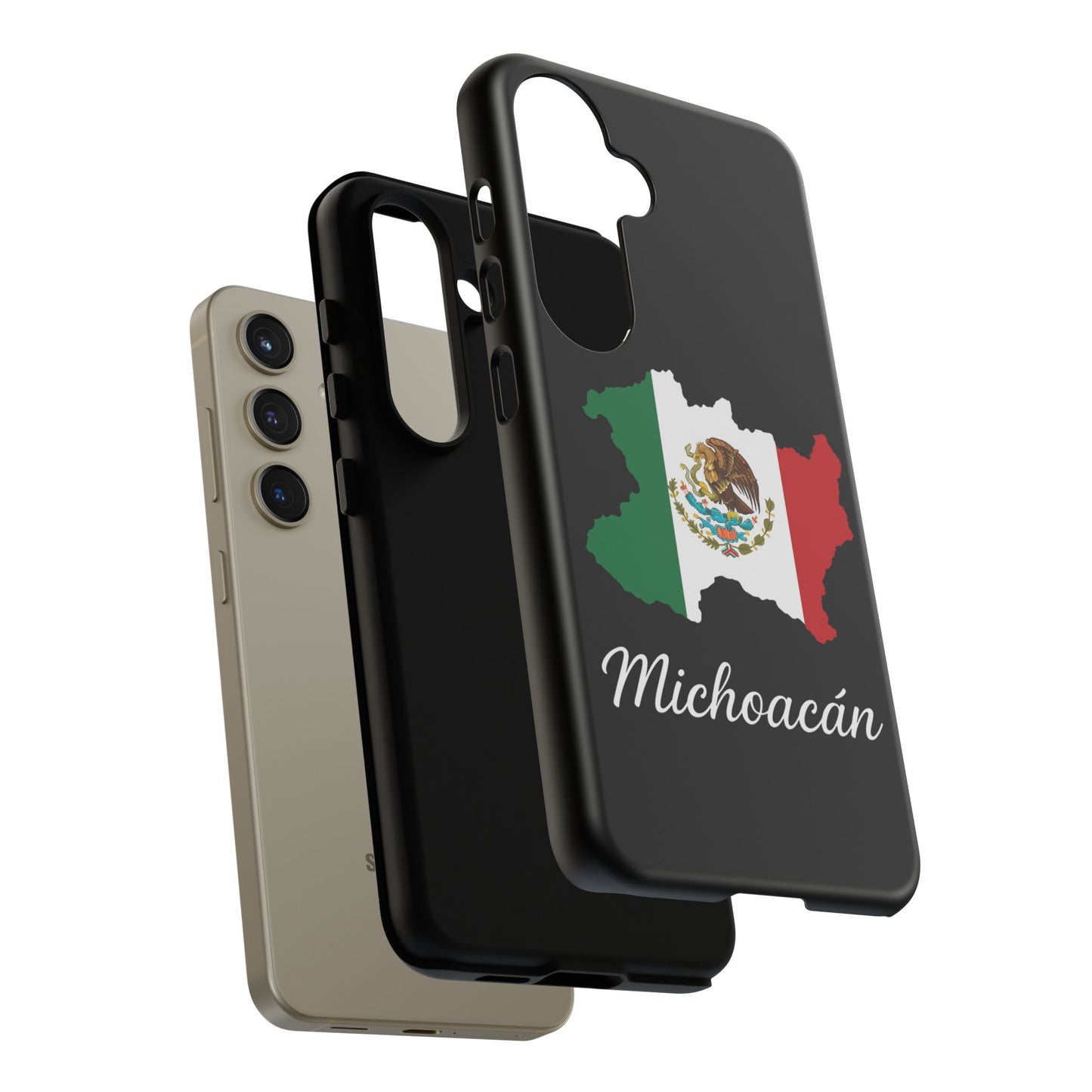 Michoacán Mexico Flag Map Phone Case | Mexican American Pride Tough Case for iPhone & Samsung