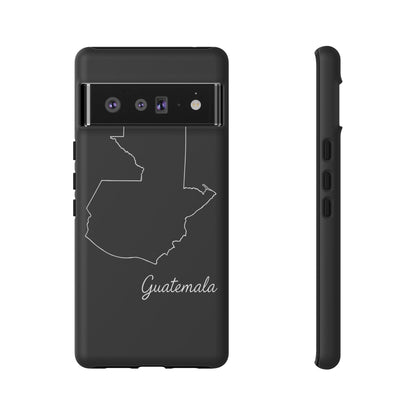 Guatemala Outline Phone Case – Minimal Country Map Tough Case (iPhone, Samsung, Pixel)