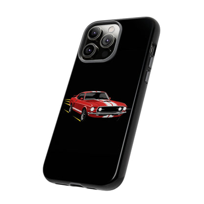Red Muscle Car Phone Case – Classic Car Racing Tough Protective Case