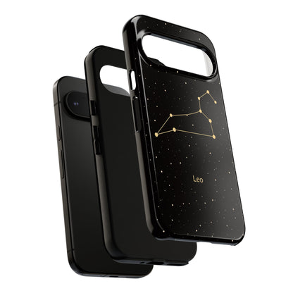 Leo Zodiac Constellation Phone Case – Luxe Gold Celestial Cover