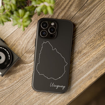 Uruguay Outline Phone Case – Minimal Country Map Tough Case (iPhone, Samsung, Pixel)