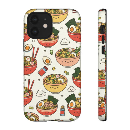 Kawaii Ramen Phone Case – Cute Japanese Food Pattern | Noodle Bowl Aesthetic Case