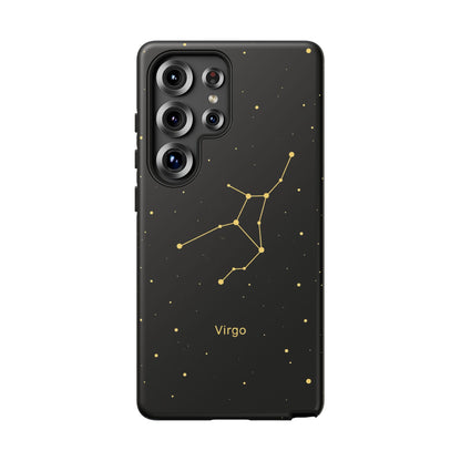 Virgo Zodiac Constellation Phone Case – Luxe Gold Celestial Cover
