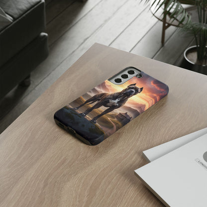 Cane Corso Phone Case – Guard Dog Sunset Tough Case (iPhone, Samsung, Pixel) | Dog Lover Gift