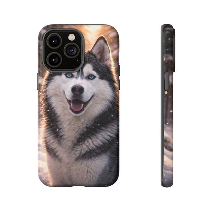 Siberian Husky Tough Phone Case | Blue Eyes Dog Cover Protective iPhone Case