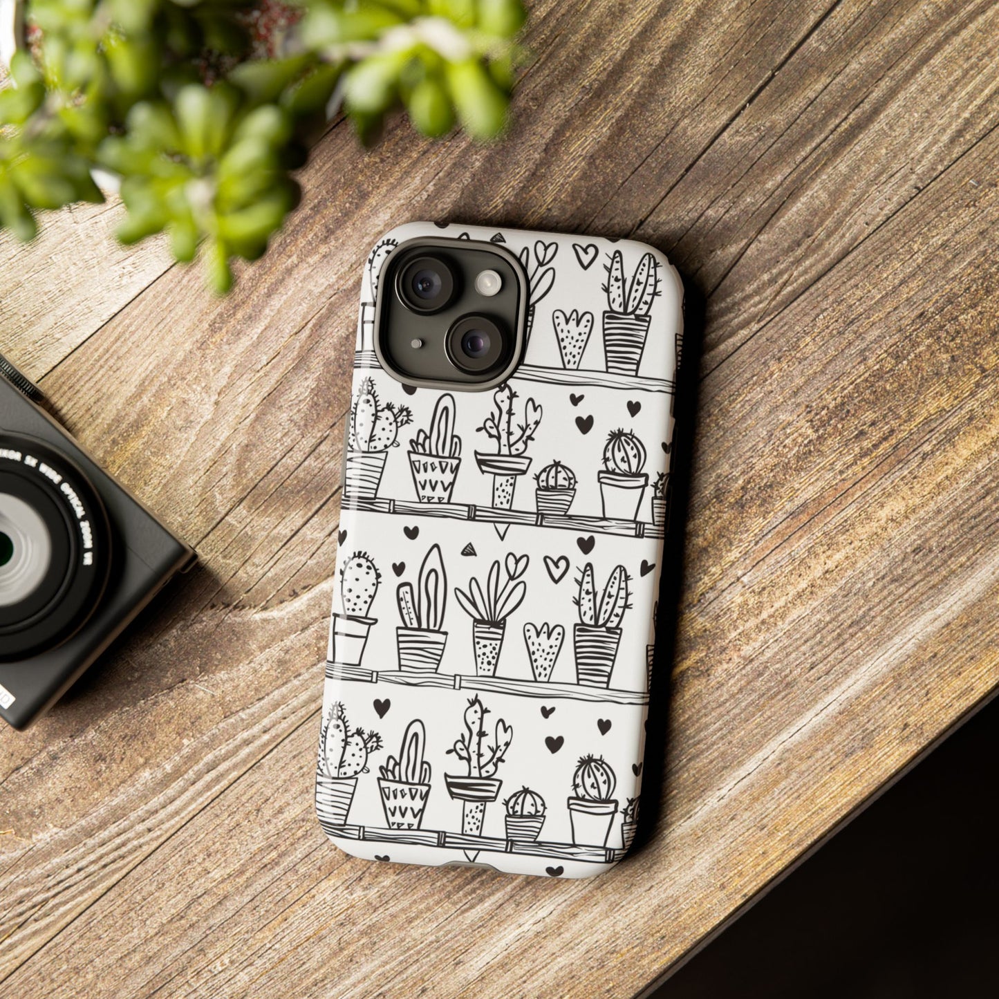 Cactus Succulent Phone Case Cute Plant Aesthetic iPhone Samsung Cover