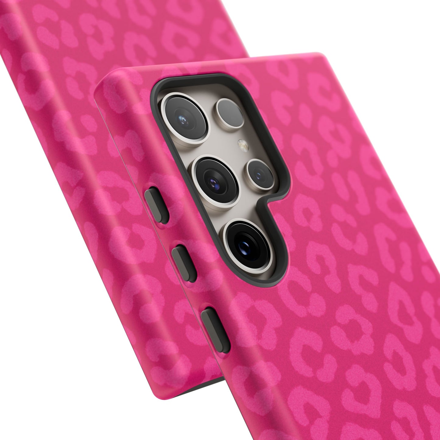 Hot Pink Leopard Print Phone Case – Bold Coquette Leopard Tough Case