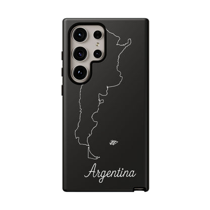 Argentina Outline Phone Case – Minimal Country Map Tough Case (iPhone, Samsung, Pixel)