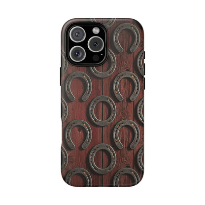 Rustic Horseshoe Western Phone Case – Cowboy Country Ranch Tough Case