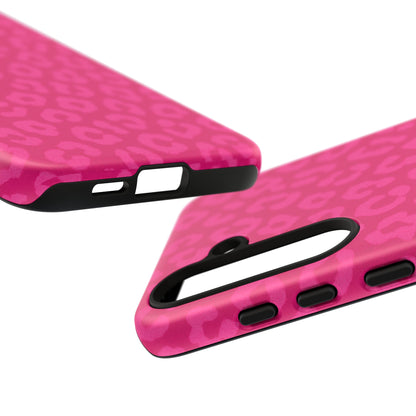 Hot Pink Leopard Print Phone Case – Bold Coquette Leopard Tough Case