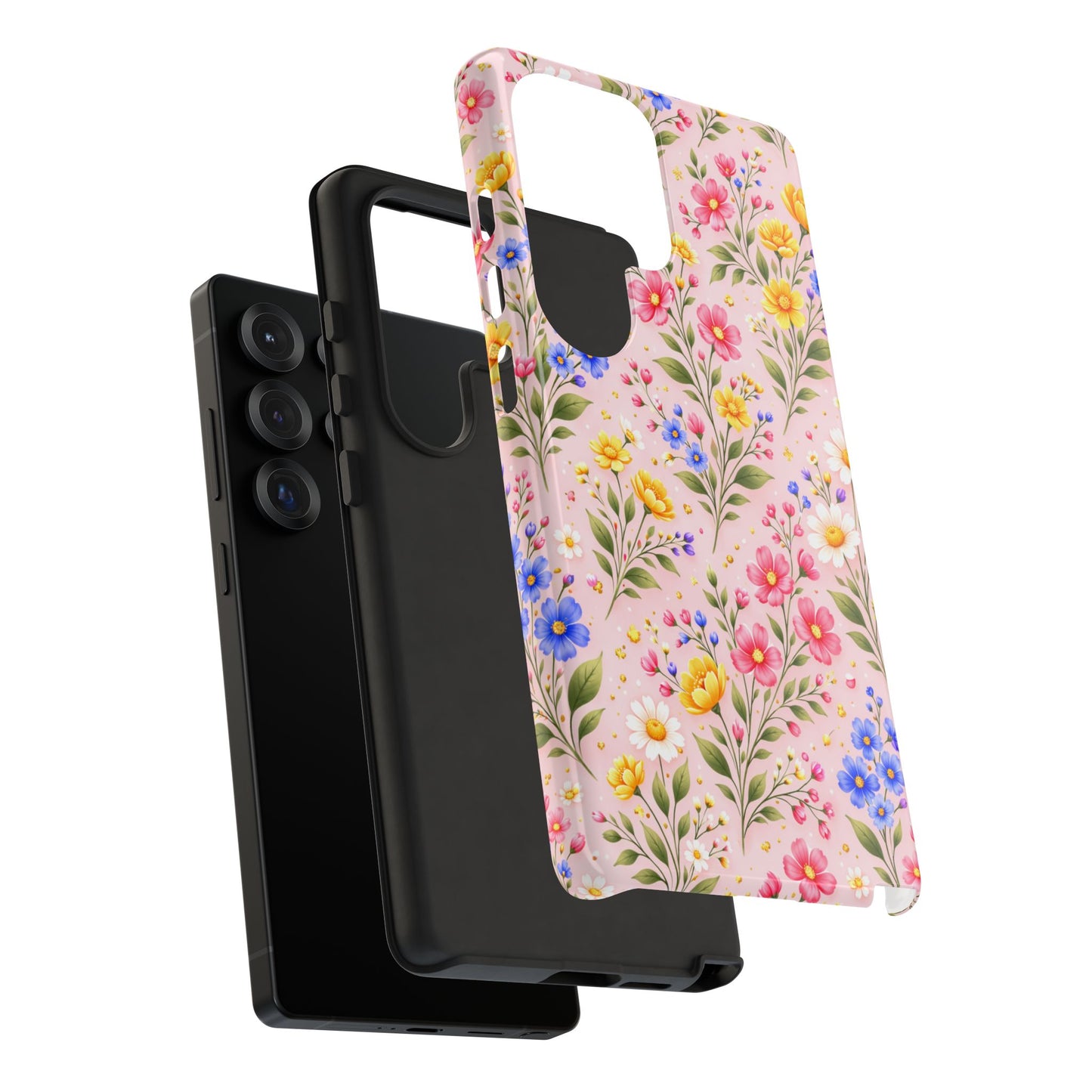 Wildflower Floral Phone Case Vintage Spring Meadow Tough Cover