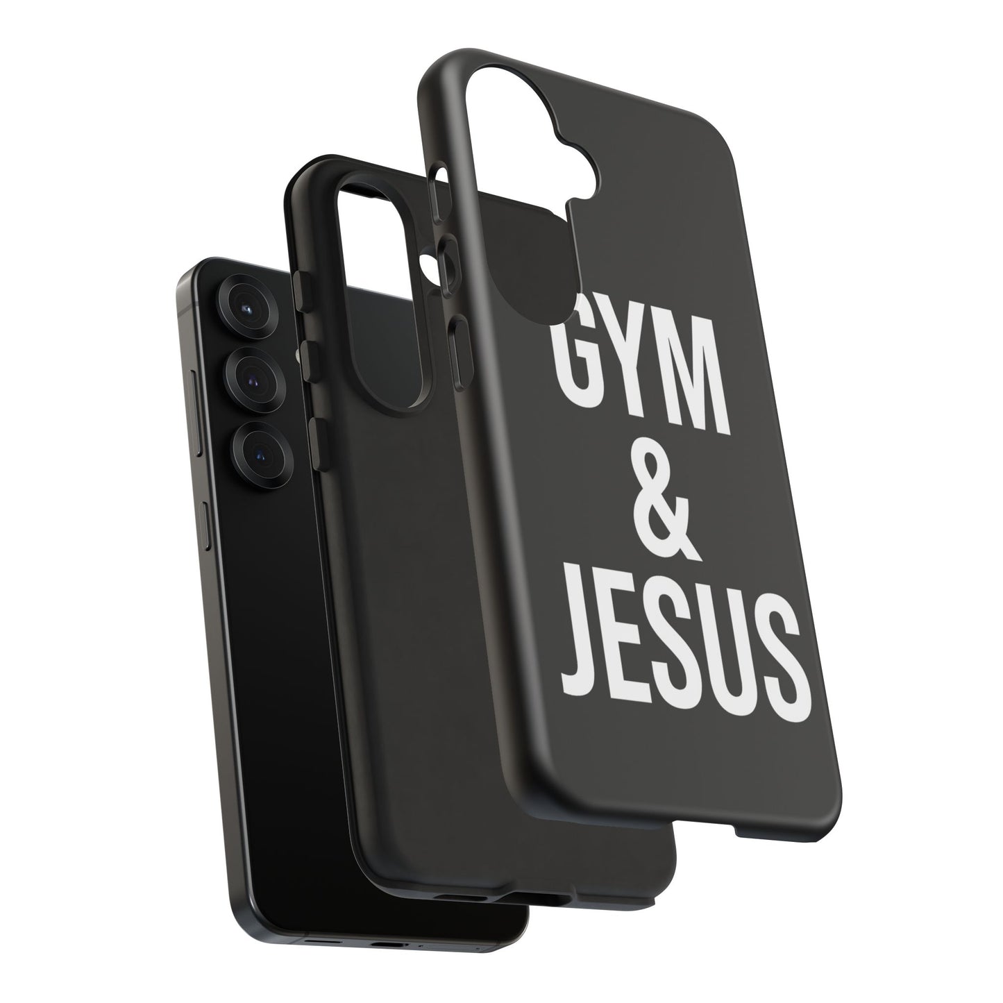 Gym & Jesus Phone Case Christian Faith Workout Gym Motivation Case
