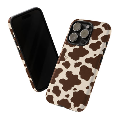 Western Cow Print Tough Phone Case for iPhone Samsung Galaxy Pixel