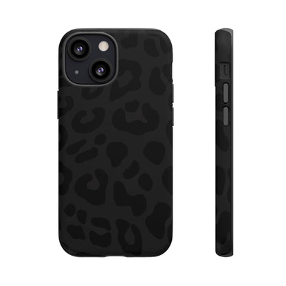 Black Leopard Phone Case | Matte & Glossy Tough Protective iPhone Case