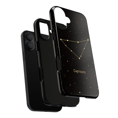 Capricorn Zodiac Constellation Phone Case – Luxe Gold Celestial Cover