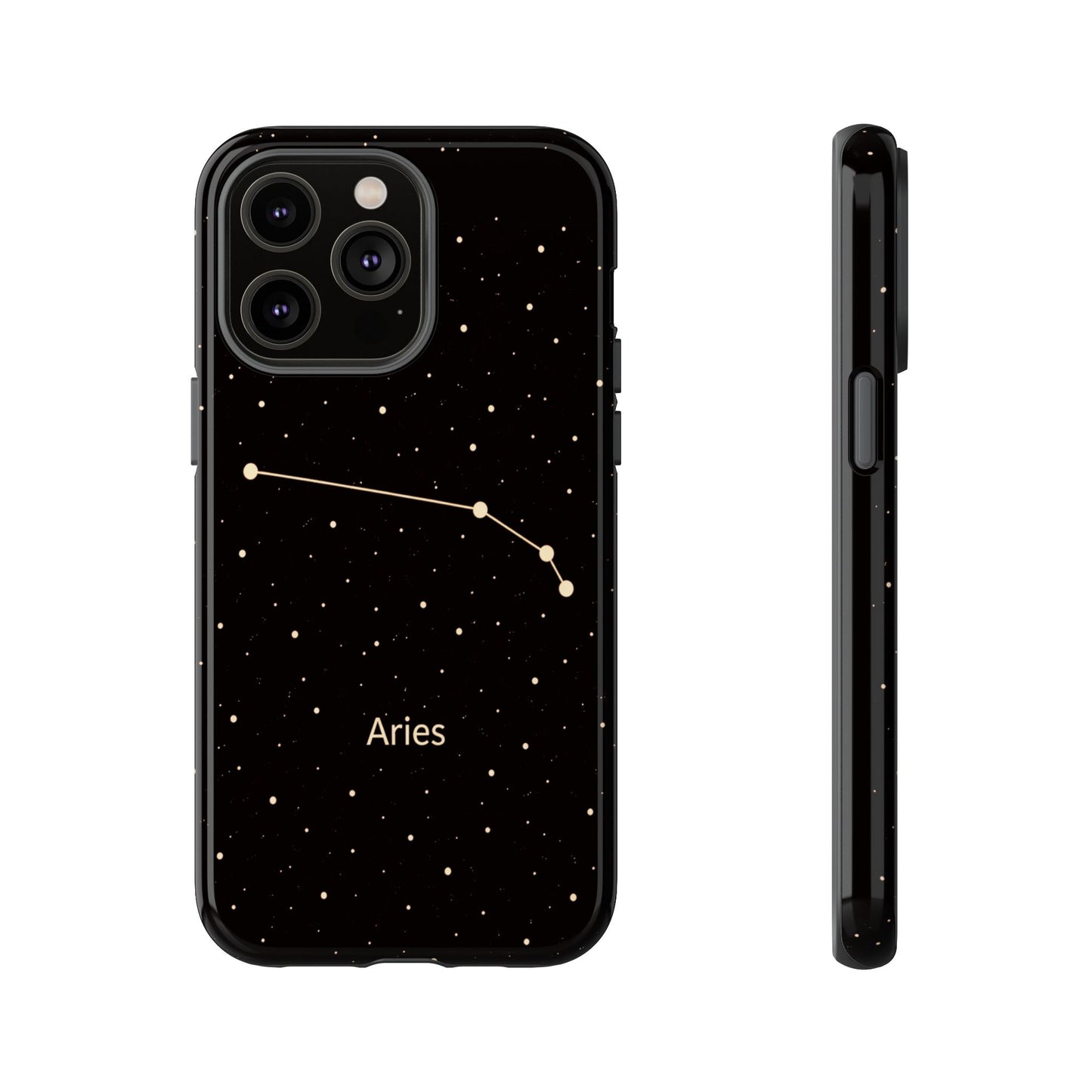 Aries Zodiac Constellation Phone Case – Luxe Gold Celestial Cover