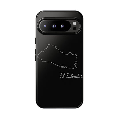 El Salvador Outline Phone Case – Minimal Country Map Tough Case (iPhone, Samsung, Pixel)