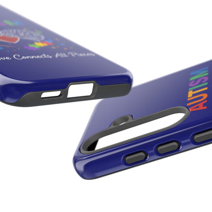 Autism Awareness Tough Case – "Love Connects All Pieces" Phone Case for Iphone, Samsung Galaxy and Pixel