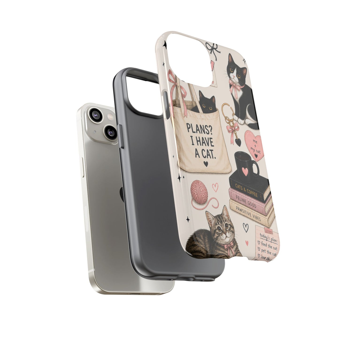 Cat Lover Phone Case | Plans? I Have A Cat Cute Aesthetic Cover