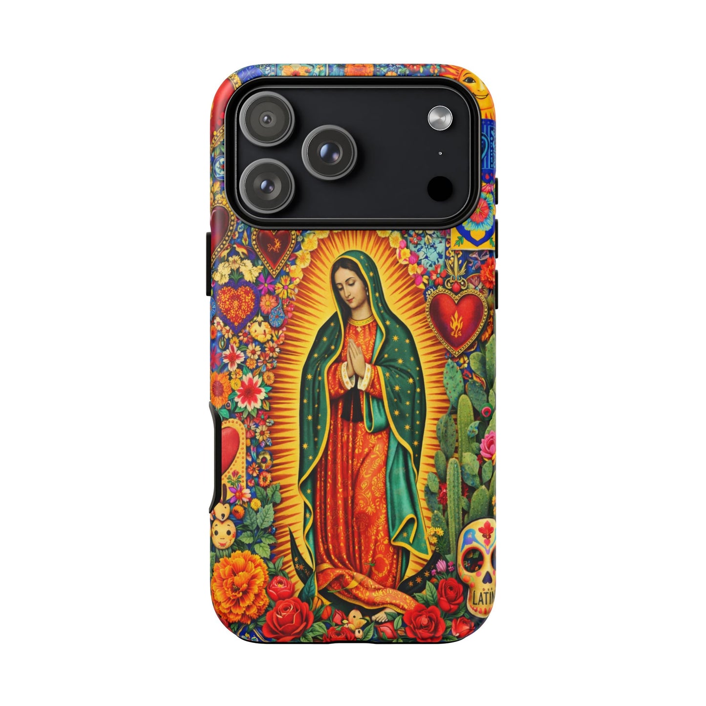Virgin Mary Guadalupe Phone Case Mexican Folk Art Tough Cover iPhone Samsung