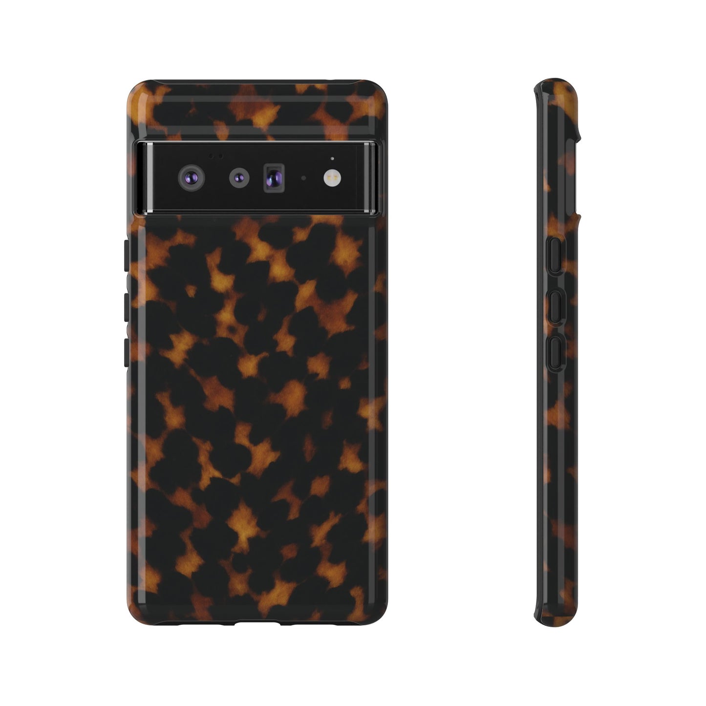 Tortoiseshell Phone Case – Brown Leopard Pattern Luxury Tough Protective Case