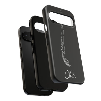 Chile Outline Phone Case – Minimal Country Map Tough Case (iPhone, Samsung, Pixel)