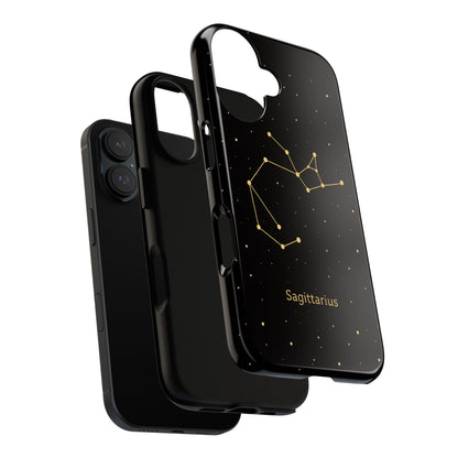 Sagittarius Zodiac Constellation Phone Case – Luxe Gold Celestial Cover