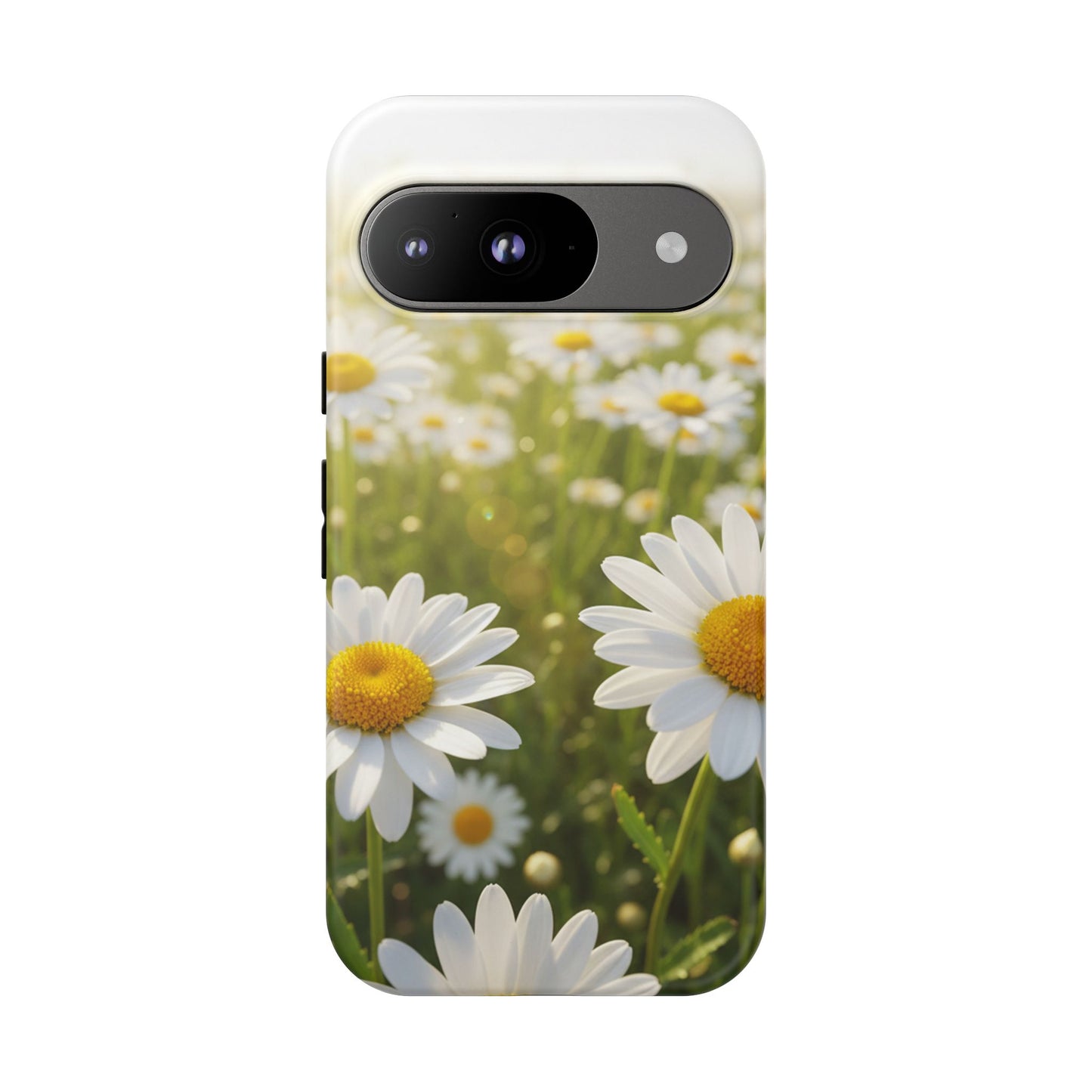 Daisy Phone Case – Floral Spring Field Tough Protective Case (iPhone, Samsung, Pixel)