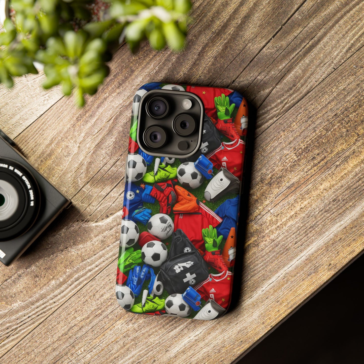 Soccer Ball Pattern Phone Case – Sports Fan Tough Protective Game Day Case