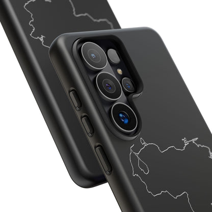 Venezuela Outline Phone Case – Minimal Country Map Tough Case (iPhone, Samsung, Pixel)