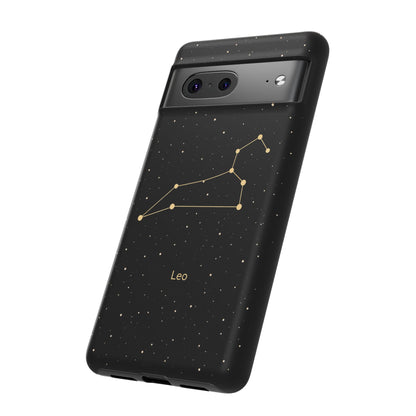 Leo Zodiac Constellation Phone Case – Luxe Gold Celestial Cover
