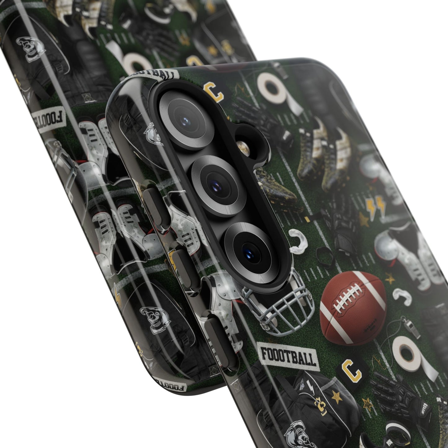 Football Pattern Phone Case – Sports Fan Tough Protective Game Day Case