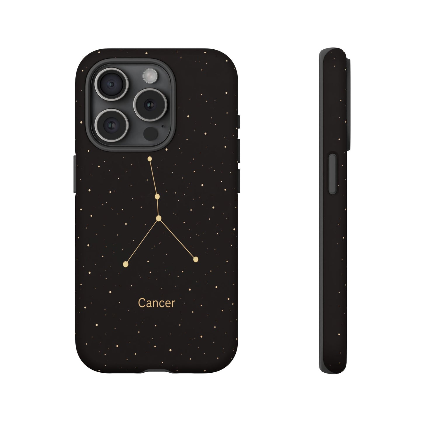 Cancer Zodiac Constellation Phone Case – Luxe Gold Celestial Cover