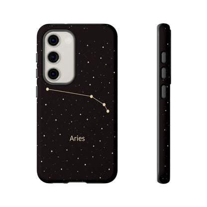 Aries Zodiac Constellation Phone Case – Luxe Gold Celestial Cover