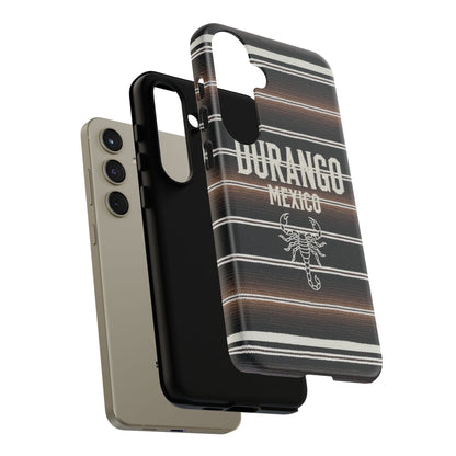 Durango Mexico Phone Case | Serape Scorpion Western Design | Mexican Heritage Tough Case for iPhone & Samsung