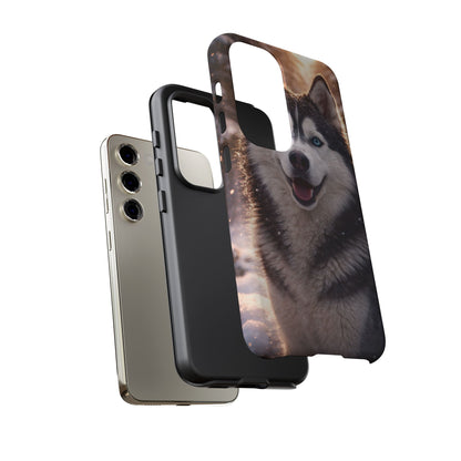 Siberian Husky Tough Phone Case | Blue Eyes Dog Cover Protective iPhone Case